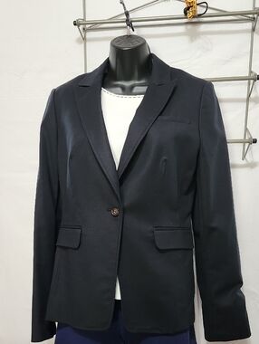 EUC Banana Republic Sz8 Classic Women's Navy Blazer Jacket